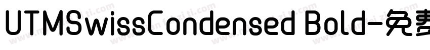 UTMSwissCondensed Bold字体转换